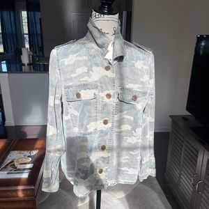 A Camouflage button up Jacket from Lucky Brand.